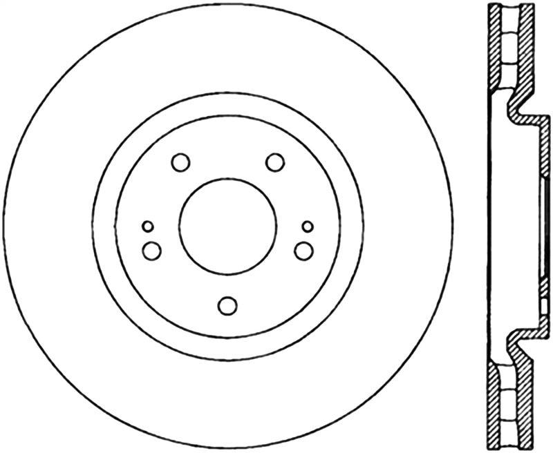 StopTech Slotted & Drilled Sport Brake Rotor - Corvette Realm