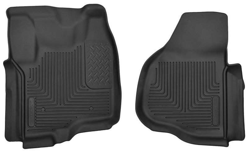 Husky Liners 12-13 F-250/F-350/F-450 Super Duty X-Act Contour Black Front Floor Liners - Corvette Realm