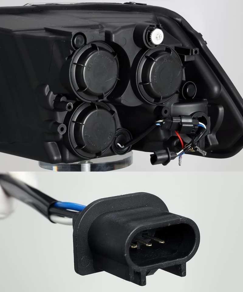 AlphaRex 09-18 Dodge Ram 1500 PRO-Series Projector Headlights Plank Style Alpha Blk w/Seq Signal/DRL - Corvette Realm