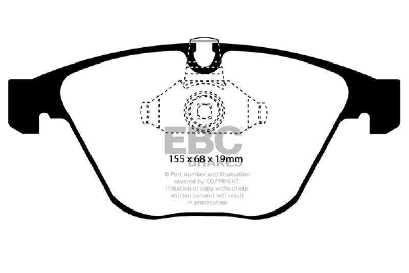 EBC 08-10 BMW M3 4.0 (E90) Redstuff Front Brake Pads - Corvette Realm