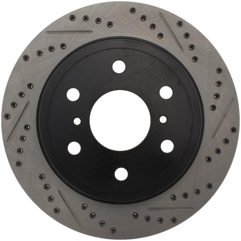 StopTech 07-10 GMC Sierra (w/ Rear Drum) / 07-09 GMC Yukon Rear Left Slotted & Drilled Rotor - Corvette Realm