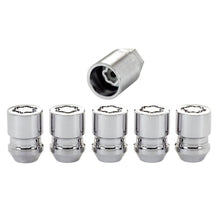 Load image into Gallery viewer, McGard Wheel Lock Nut Set - 5pk. (Cone Seat) M12X1.5 / 13/16 Hex / 1.28in. Length - Chrome - Corvette Realm