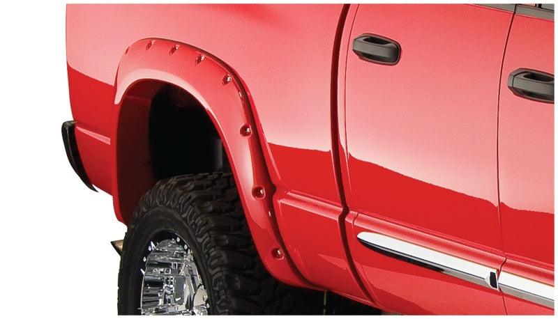 Bushwacker 02-08 Dodge Ram 1500 Fleetside Pocket Style Flares 2pc 75.9/76.3/97.9in Bed - Black - Corvette Realm