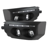 Spyder Toyota FJ Cruiser 07-14 Fog Lights With LED Daytime Running Lights w/swch Blk FL-DRL-TFJ07-BK