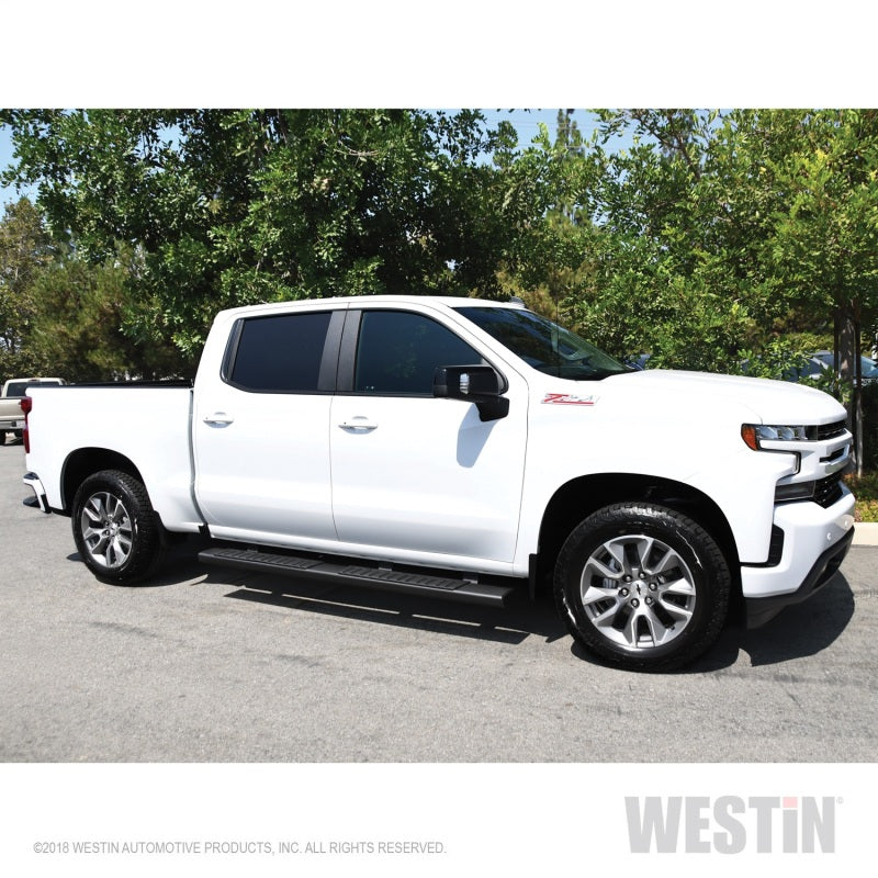 Westin 2019 Chevrolet Silverado/Sierra 1500 Crew Cab R7 Nerf Step Bars - Black