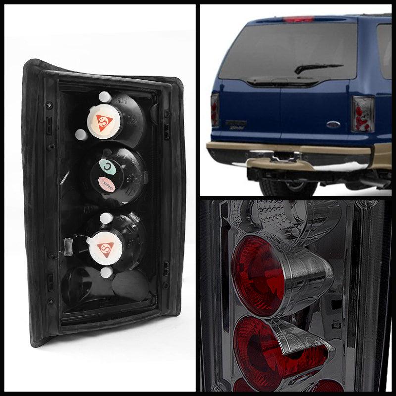 Spyder Ford Excursion 00-06/Econoline 150/250/350/450/550 95-06 Euro Tail Lights Smk ALT-YD-FEC00-SM - Corvette Realm