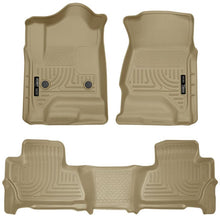 Load image into Gallery viewer, Husky Liners 2015 Chevy/GMC Tahoe/Yukon WeatherBeater Combo Tan Floor Liners - Corvette Realm