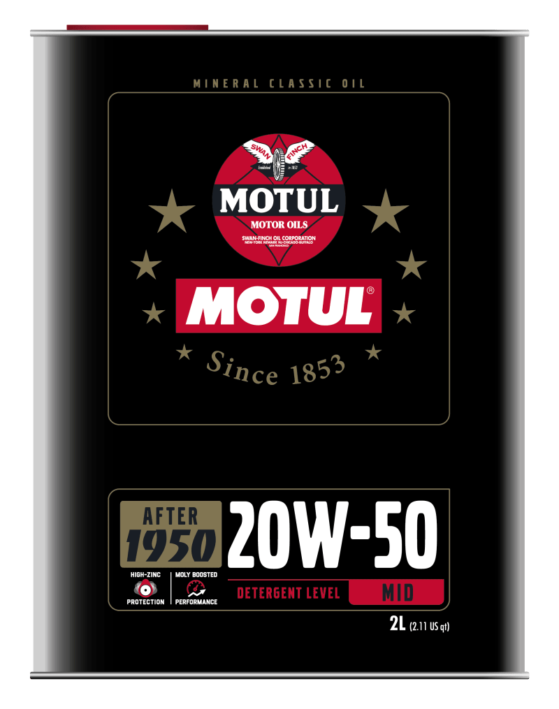 Motul 20W50 Classic Performance Oil - 10x2L - Corvette Realm