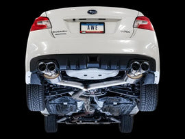 AWE Tuning 2015+ Subaru WRX VA Sedan Touring Edition Exhaust - Chrome Silver Tips (102mm) - Corvette Realm