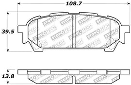StopTech Performance 03-05 WRX Rear Brake Pads - Corvette Realm