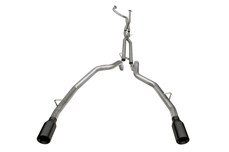 Corsa 21-22 Dodge Ram TRX Crew Cab Baja Catback Exhaust Dual Rear Black Tip - Corvette Realm