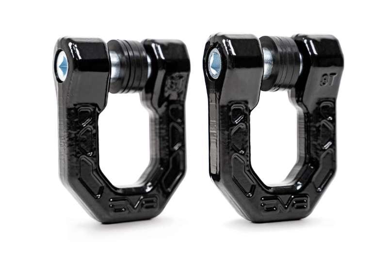 DV8 Offroad Elite Series D-Ring Shackles - Pair (Black) - Corvette Realm