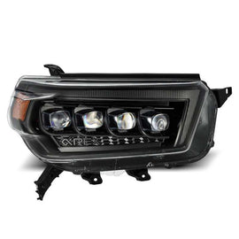 AlphaRex 10-13 Toyota 4Runner NOVA LED Proj Headlights Plank Style Alpha Black w/Seq Signal/DRL - Corvette Realm