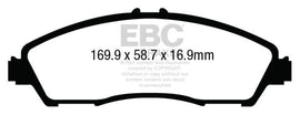 EBC 14+ Acura MDX 3.5 Greenstuff Front Brake Pads - Corvette Realm