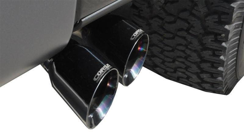 Corsa 11-14 Ford F-150 Raptor 6.2L V8 145in Wheelbase Black Xtreme Cat-Back Exhaust - Corvette Realm