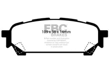 Load image into Gallery viewer, EBC 04-06 Saab 9-2X 2.0 Turbo Yellowstuff Rear Brake Pads - Corvette Realm
