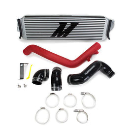 Mishimoto 2017+ Honda Civic Type R Intercooler Kit - Silver Intercooler Red Piping - Corvette Realm