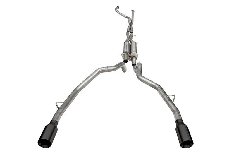 Corsa 21-22 Dodge Ram TRX Crew Cab Xtreme Catback Exhaust Dual Rear Black Tip - Corvette Realm