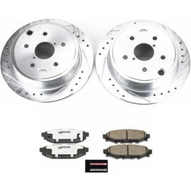 Power Stop 15-19 Subaru WRX Rear Z26 Street Warrior Brake Kit - Corvette Realm