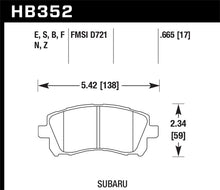 Load image into Gallery viewer, Hawk 02-03 WRX / 98-01 Impreza / 97-02 Legacy 2.5L / 98-02 Forester 2.5L D721 HPS Street Front Brake