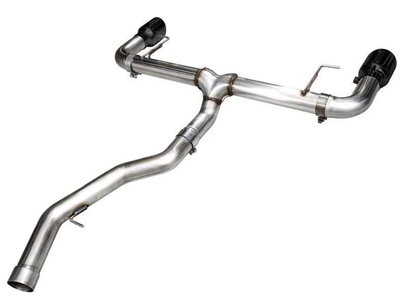 AWE 19-23 BMW 330i / 21-23 BMW 430i Base G2X Track Edition Axle Back Exhaust - Diamond Black - Corvette Realm