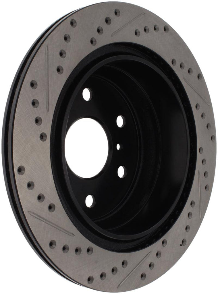 StopTech 07-10 GMC Sierra (w/ Rear Drum) / 07-09 GMC Yukon Rear Left Slotted & Drilled Rotor - Corvette Realm