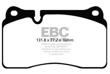 Load image into Gallery viewer, EBC 11-14 Audi TT RS 2.5 Turbo Yellowstuff Front Brake Pads - Corvette Realm