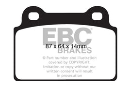 EBC 08-16 Mitsubishi Lancer Evo 10 2.0 Turbo (1 piece rotor) Bluestuff Rear Brake Pads - Corvette Realm