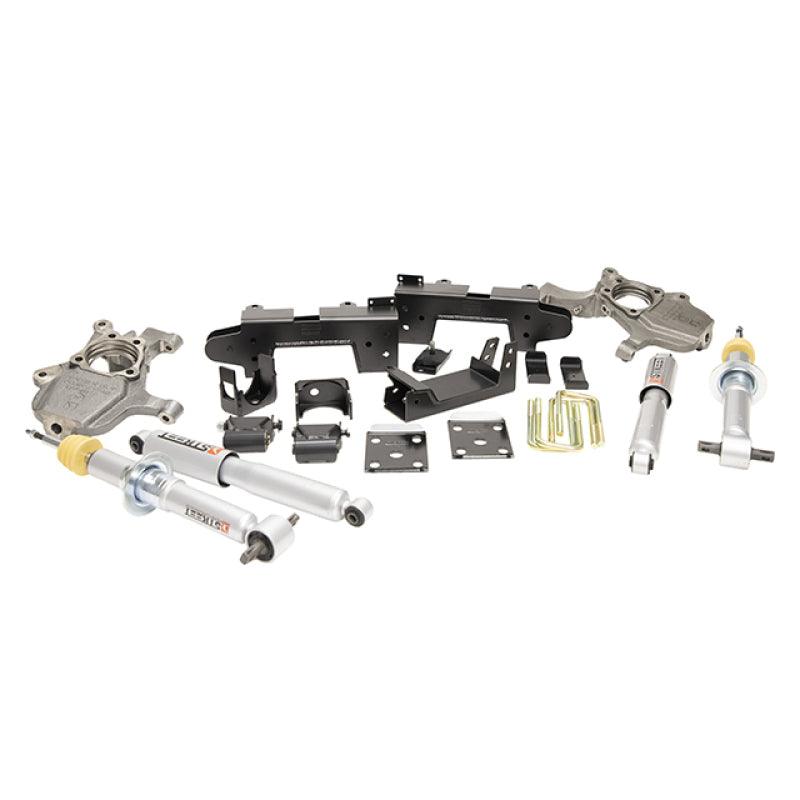 Belltech LOWERING KIT 2019 Chevrolet Silverado / GMC Sierra 1500 2WD All Cab - 2-4in Fr / 6in R - Corvette Realm