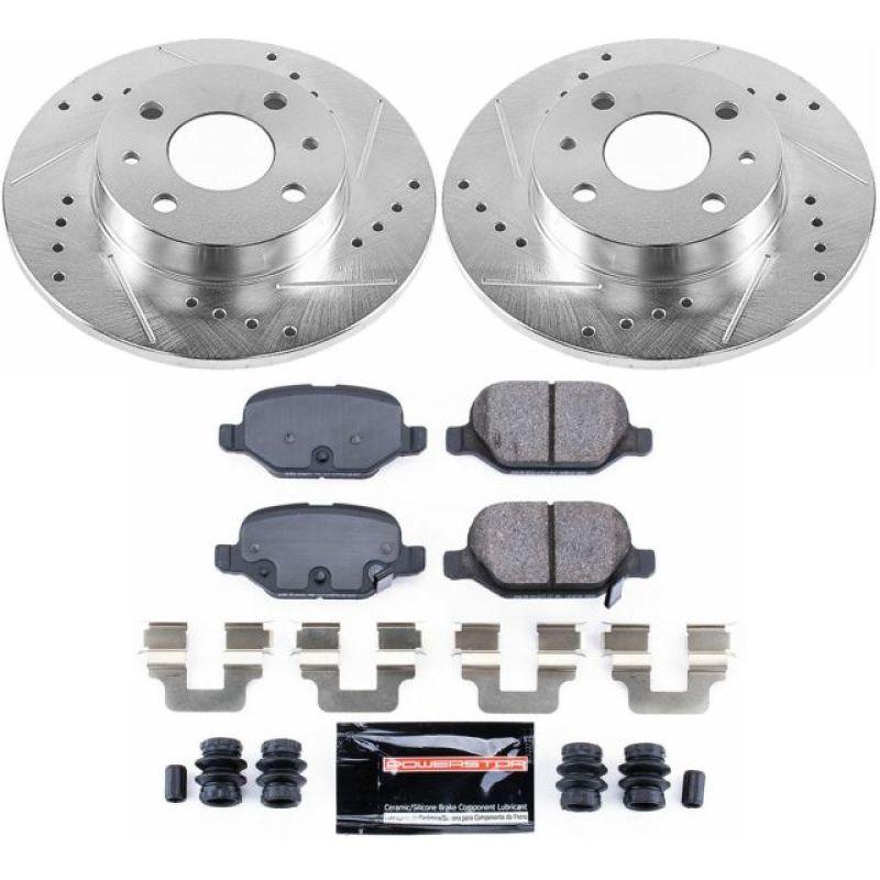 Power Stop 12-18 Fiat 500 Rear Z23 Evolution Sport Brake Kit - Corvette Realm