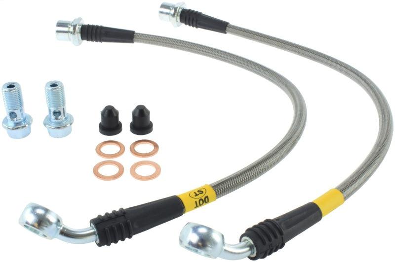 StopTech 06-08 Lexus IS350 / 06 GS300/GS430 Stainless Steel Front Brake Lines - Corvette Realm