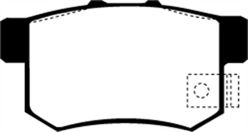 EBC 02-04 Honda CR-V 2.4 Greenstuff Rear Brake Pads - Corvette Realm