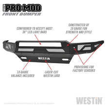 Load image into Gallery viewer, Westin 16-19 Chevy/GMC  Silverado/Sierra 1500 Pro-Mod Front Bumper