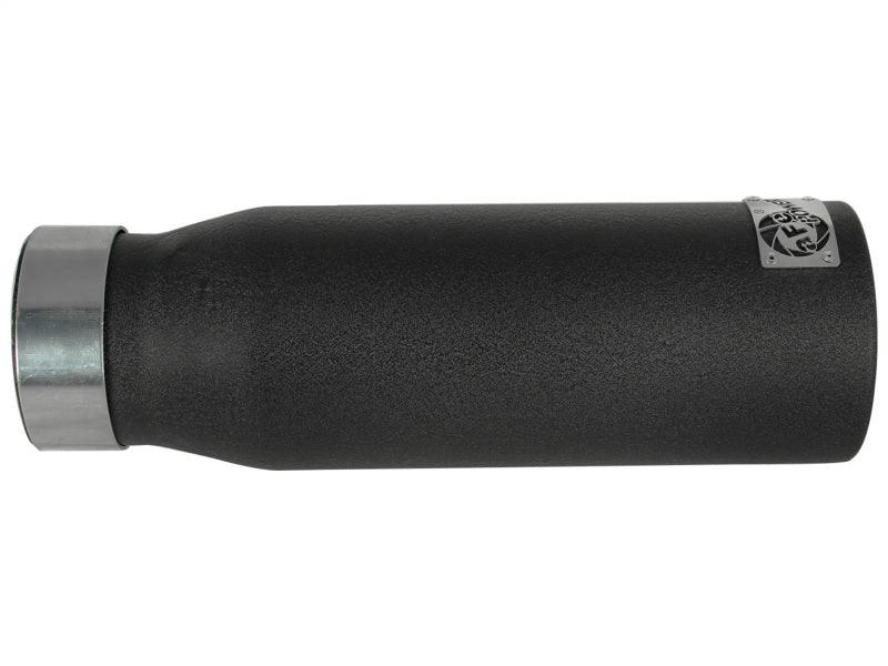 aFe MACHForce XP Exhausts Tips SS-304 EXH Tip 3in x 4Out x 12L Bolt-On (blk) - Corvette Realm