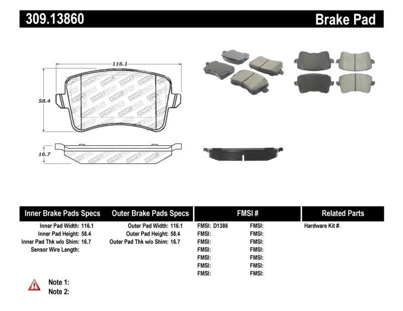 StopTech Performance Brake Pads - Corvette Realm