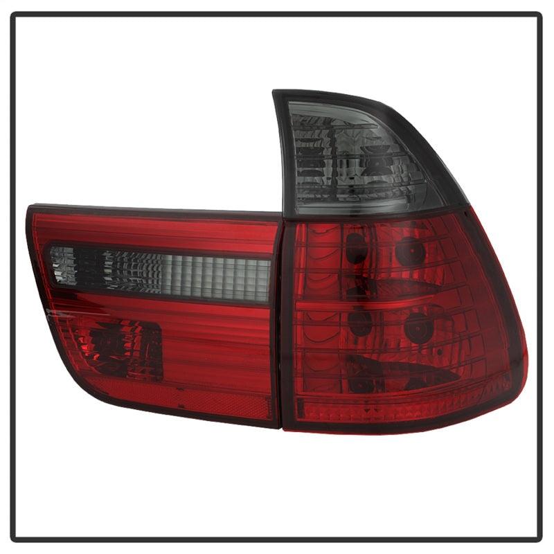 Spyder BMW E53 X5 00-06 4PCS Euro Style Tail Lights- Red Smoke ALT-YD-BE5300-RS - Corvette Realm