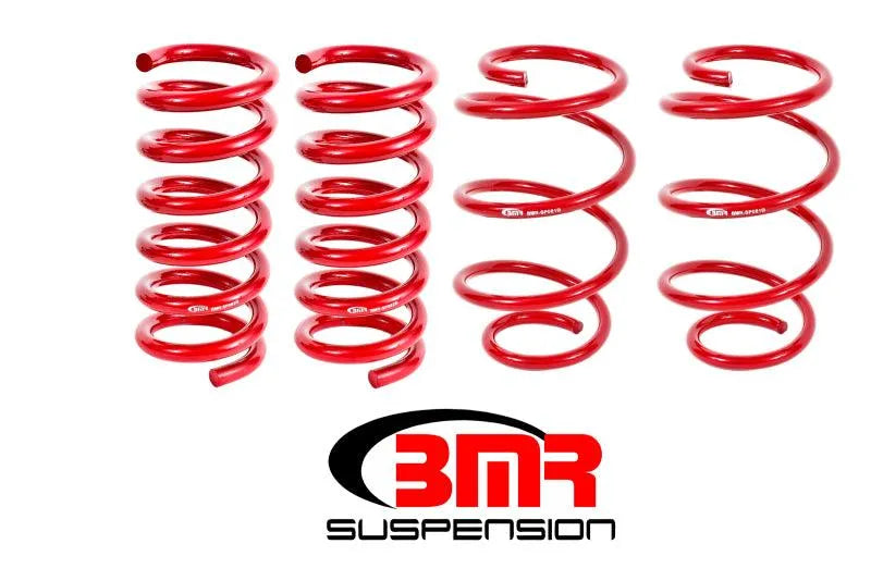 BMR 15-17 S550 Mustang Performance Version Lowering Springs (Set Of 4) - Red - Corvette Realm