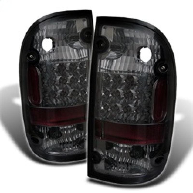 Spyder Toyota Tacoma 01-04 LED Tail Lights Smoke ALT-YD-TT01-LED-SM - Corvette Realm