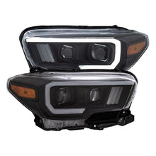 Load image into Gallery viewer, ANZO 2016-2017 Toyota Tacoma Projector Headlights w/ Plank Style Switchback Black w/ Amber - Corvette Realm