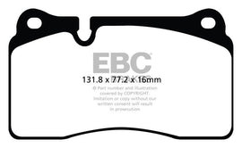 EBC 11-14 Audi TT RS 2.5 Turbo Yellowstuff Front Brake Pads - Corvette Realm