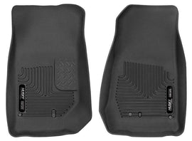 Husky Liners 2007-2014 Jeep Wrangler (2Dr/4Dr Unlimited) X-Act Contour Black Front Floor Liners - Corvette Realm