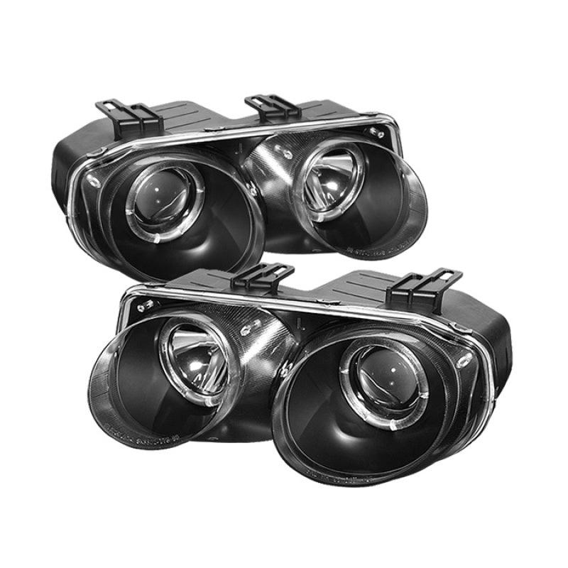 Spyder Acura Integra 98-01 Projector Headlights LED Halo -Black High H1 Low 9006 PRO-YD-AI98-HL-BK - Corvette Realm