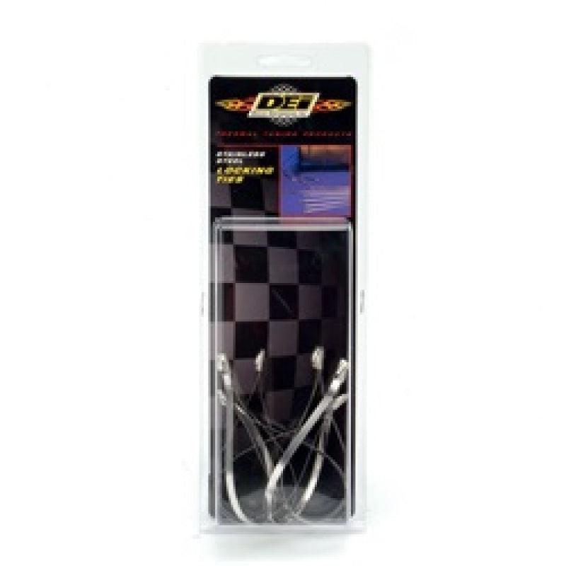 DEI Stainless Steel Locking Tie 8in - 8 per pack - Corvette Realm