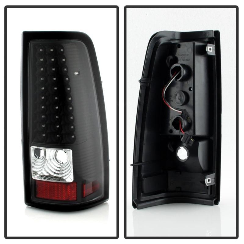 Xtune Chevy Silverado 1500/2500/3500 99-02 LED Tail Lights Black ALT-ON-CS99-LED-BK - Corvette Realm