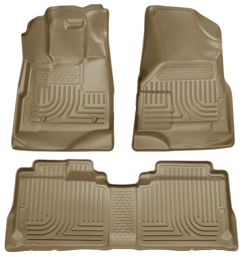 Husky Liners 09-12 Ford Escape/Mazda Tribute (Base/Hybrid) WeatherBeater Combo Tan Floor Liners - Corvette Realm