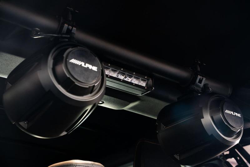 DV8 Offroad 21-22 Ford Bronco 4dr Rear Speaker & Light Mount Bar - Corvette Realm