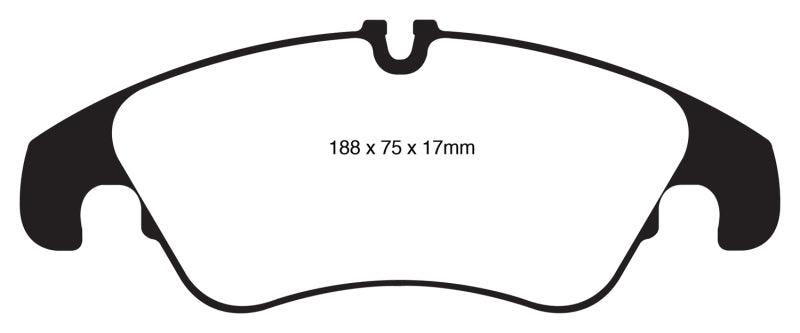 EBC 11 Audi A6 2.0 Turbo Redstuff Front Brake Pads - Corvette Realm