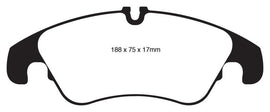 EBC 11 Audi A6 2.0 Turbo Redstuff Front Brake Pads - Corvette Realm