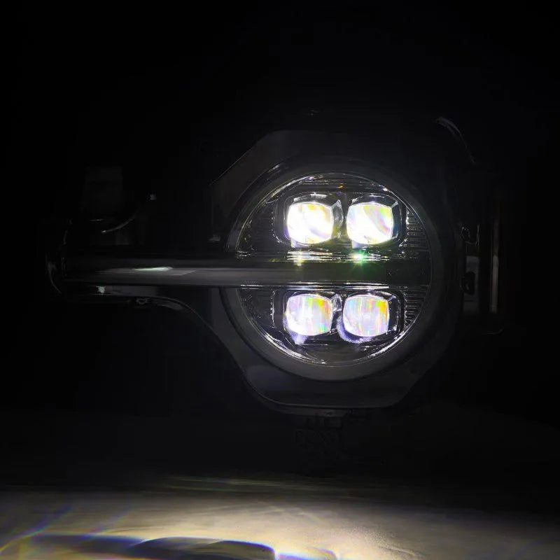 AlphaRex 21-23 Ford Bronco NOVA LED Proj Headlights Alpha-Black w/Activ Light/Seq Signal/DRL - Corvette Realm