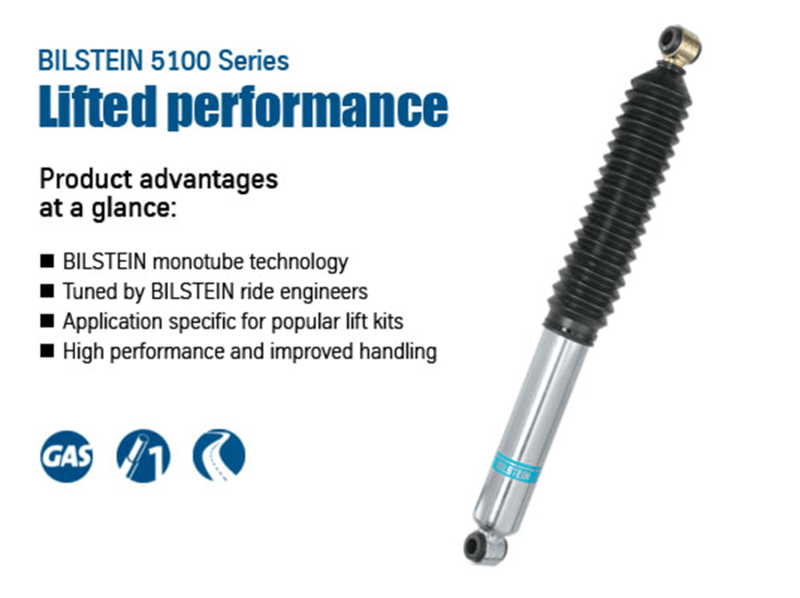 Bilstein 5100 Series 99-06 Chevy Silverado 1500/97-03 Ford F-150 Front 46mm Monotube Shock Absorber - Corvette Realm